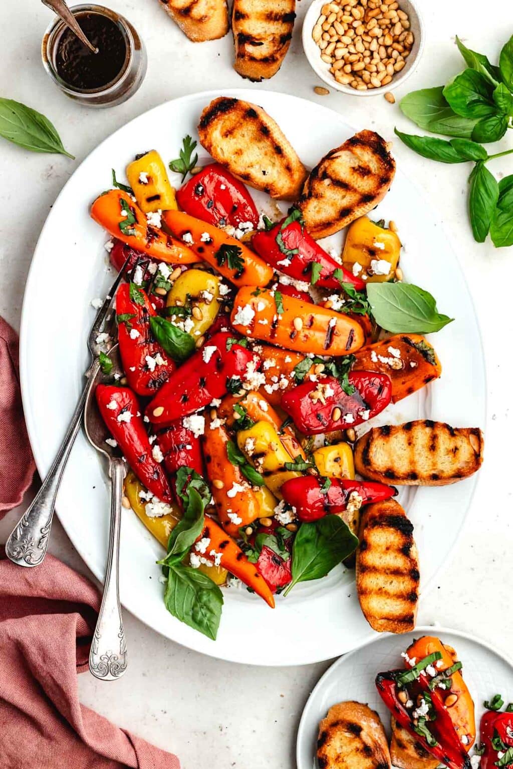 Grilled Mini Sweet Peppers