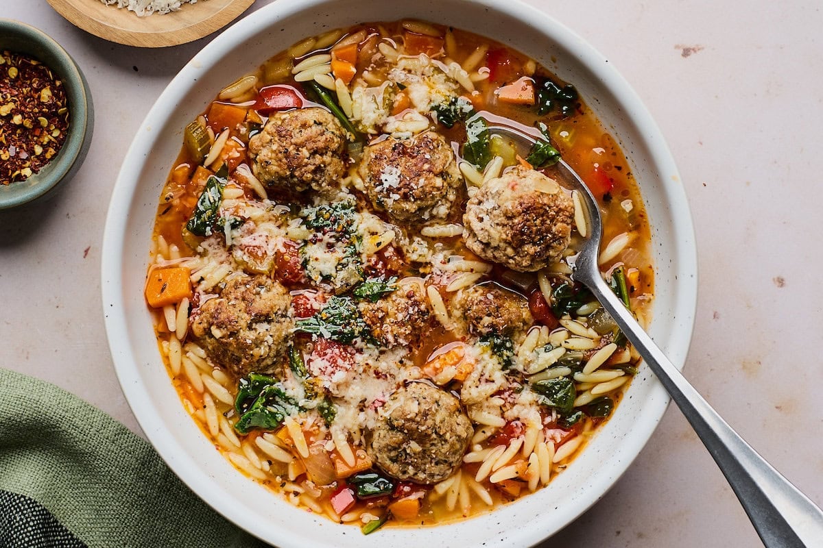 This One-Pot Meatball Orzo Soup Is Pure Comfort Food